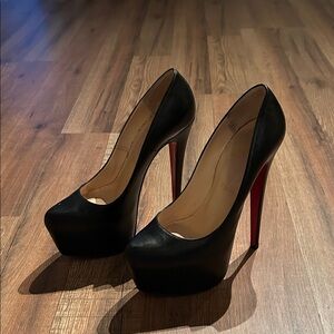 Christian Louboutin Black and Red Heels